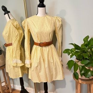 NWT BATSHEVA Yellow Mini Dress
